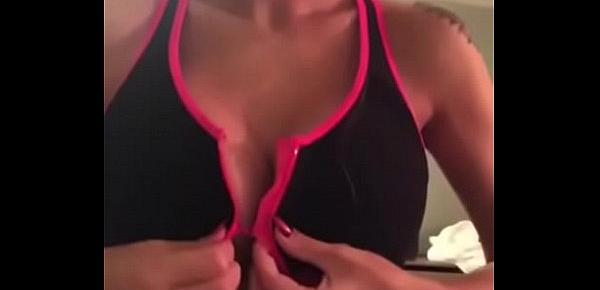  Cute busty girl dancing naked - compilation